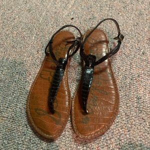 Brown & black gladiator sandal